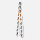 Funny Moose auf Monozytom | Hintergrundfarbe auswä Krawatte (Rückseite)