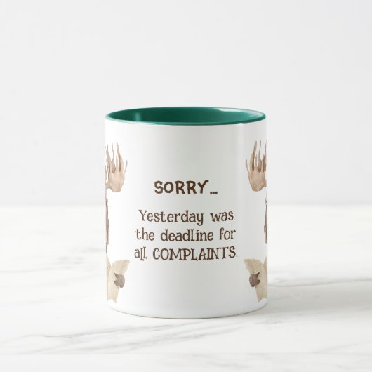 Funny Moose Beschwerdepause Tasse (Zentrum)