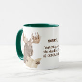 Funny Moose Beschwerdepause Tasse (Vorderseite Links)