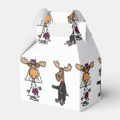 Funny Moose Brie and Groom Geschenkschachtel (Vorderseite)