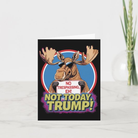 Funny Moose Canada wurde 51. Staat des US Fun Tr Karte (Vorderseite)