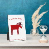 Funny Moose Holiday Fotoplatte (Seite)