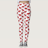 Funny Moose Holiday Leggings (Vorderseite)