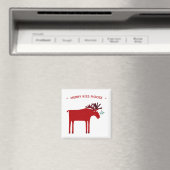 Funny Moose Holiday Magnet (In Situ (Geschirrspüler))