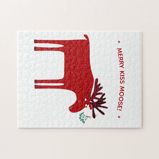 Funny Moose Holiday Puzzle (Horizontal)
