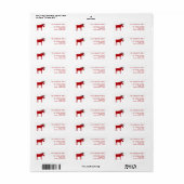 Funny Moose Holiday Rücksendeadresse (Vorne)