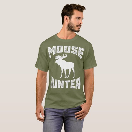 Funny Moose    HunterCool Jagd Bull Geschenk Idee T-Shirt (Vorne ganz)