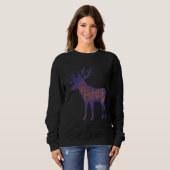 Funny Moose Lover Quote Cool Forest Animal Pun Gif Sweatshirt (Vorne ganz)