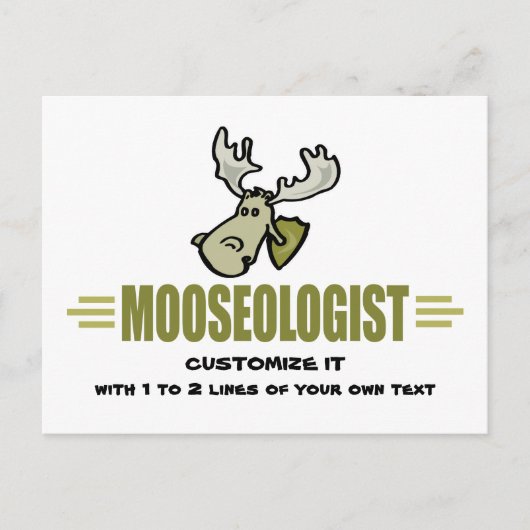 Funny Moose Postkarte (Vorderseite)