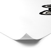 Funny Moose Wearing Polka Dot Pajamas Poster (Ecke)