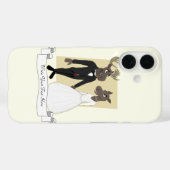 Funny Moose Wedding Cartoon Case-Mate iPhone Hülle (Rückseite (Horizontal))