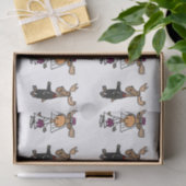Funny Moose Wedding Tissue Seidenpapier (Geschenk)
