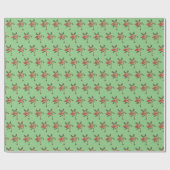 Funny Moose Weihnachtsfeiertag Geschenk Wrap Geschenkpapier (Flach)