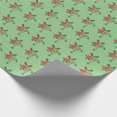 Funny Moose Weihnachtsfeiertag Geschenk Wrap Geschenkpapier (Ecke)