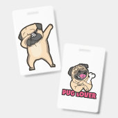 Funny Mops Ausweis (Vorder- & Rückseite)
