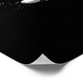 Funny Mops Dog Astronaut Kosmischer Haustier Poster (Ecke)