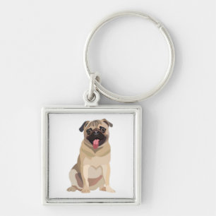 Funny Mops Dog Pet Lover   Geschenk für Lover Schlüsselanhänger