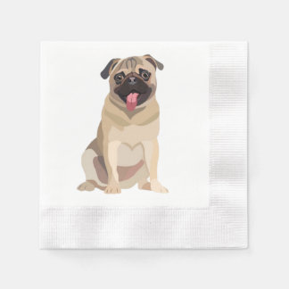 Funny Mops Dog Pet Lover | Geschenk für Lover Serviette