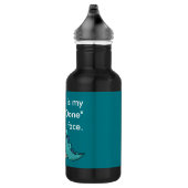 Funny Mops Dog Pugasaurus ist "Fertig" Edelstahlflasche (Rechts)