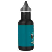 Funny Mops Dog Pugasaurus ist "Fertig" Edelstahlflasche (Links)