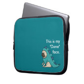 Funny Mops Dog Pugasaurus ist "Fertig" Laptopschutzhülle (Vorderseite Links)
