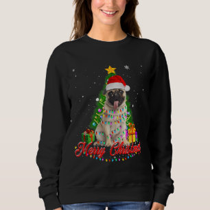 Funny Mops Dog Weihnachts-T-Shirt Weihnachten Lich Sweatshirt