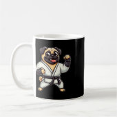 Funny Mops Doing Karate Martial Arts Kaffeetasse (Links)