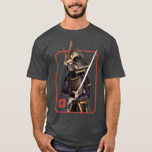 Funny Mops Eigentümer T-Shirt Samurai Mops Bushido