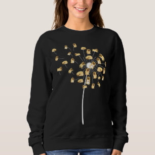 Funny Mops Geschenk für Männer Frauen Coole Blume  Sweatshirt