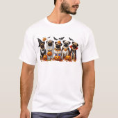 Funny Mops Halloween Hund Lover T-Shirt (Vorderseite)