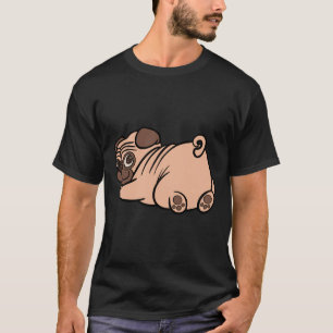 Funny Mops Hintern Hunde Illustration Klassischer T-Shirt