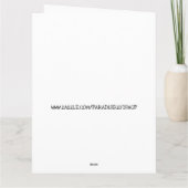 FUNNY MOPS HUND BIRTHDAY GREETING CARDS KARTE (Rückseite)