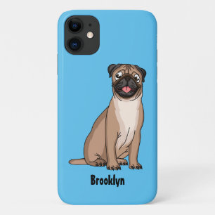 Funny Mops Hund Cartoon Illustration Case-Mate iPhone Hülle
