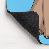 Funny Mops Hund Cartoon Illustration Mousepad (Ecke)