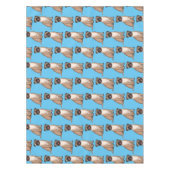 Funny Mops Hund Cartoon Illustration Tischdecke (Vorderseite)