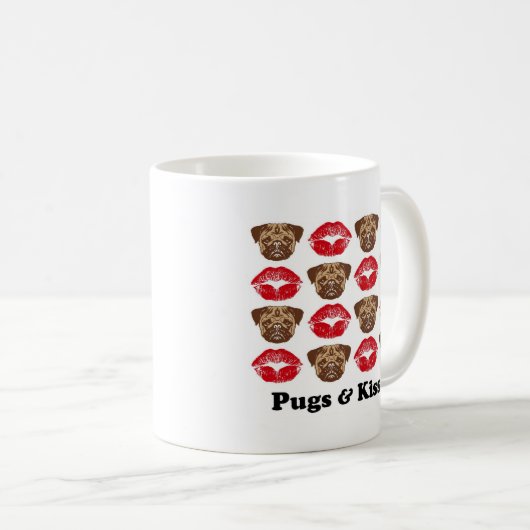 Funny Mops Kaffeetasse (VorderseiteRechts)