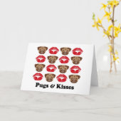 Funny Mops Karte (Gelbe Blume)