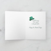 Funny Mops Leprechaun Card Karte (Innenseite)