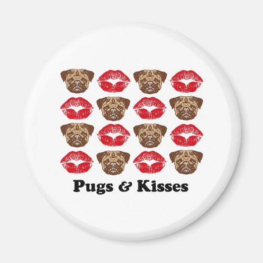 Funny Mops Magnet (Vorne)