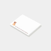 Funny Mops Personalified Notes Post-it Klebezettel (angewinkelt)