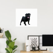 Funny Mops Poster (Heimbüro)