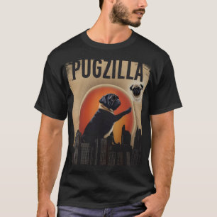 Funny Mops: Pugzilla T-Shirt