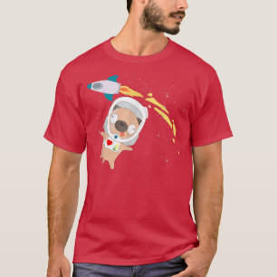 Funny Mops Science Astronaut gibt mir etwas Platz T-Shirt