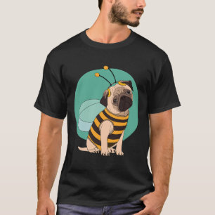 Funny Mops Tragend Halloween Kostüm Bee Classic T- T-Shirt