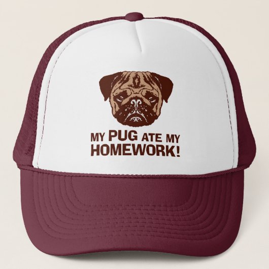 Funny Mops Truckerkappe (Vorderseite)