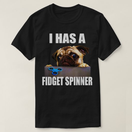 Funny Möpse Lover Canine Dog Besitzer Fidget Spinn T-Shirt (Design vorne)