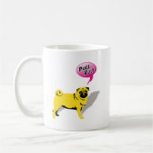 Funny Möpsen Rule Gips Kaffeetasse (Links)