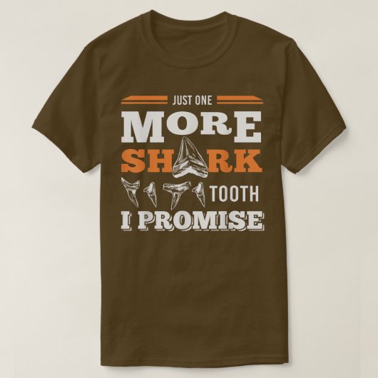 Funny More Shark Teeth T-Shirt (Design vorne)