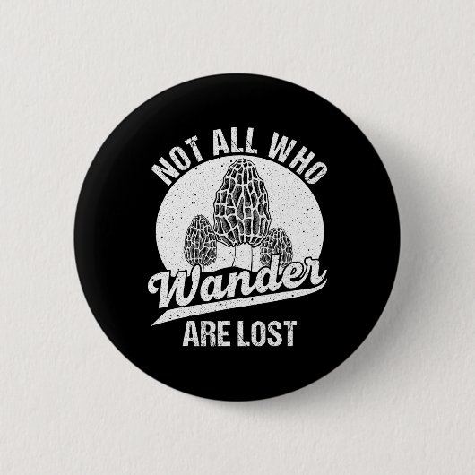 Funny Morel Mushroom Gift Foraging Mushroom Huntin Button (Vorderseite)