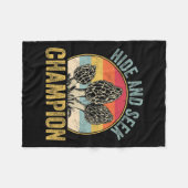Funny Morel Mushroom Jagd Morels Hunter Foragin Fleecedecke (Vorderseite (Horizontal))